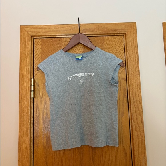 Tops - Gray Fitchburg state Women's Muscle Tee